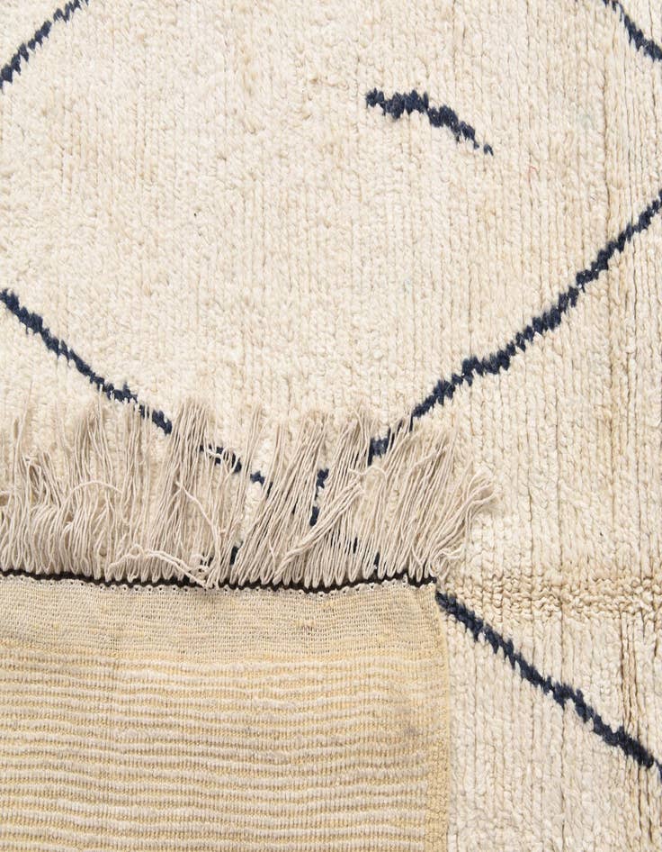 Detail image of  9' 4 x 12'  Hand Knotted Moroccan Wool Rug