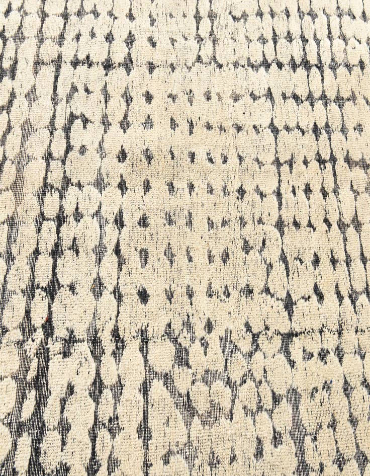 Detail image of  5' 6 x 8' 3  Hand Knotted Moroccan Wool Rug