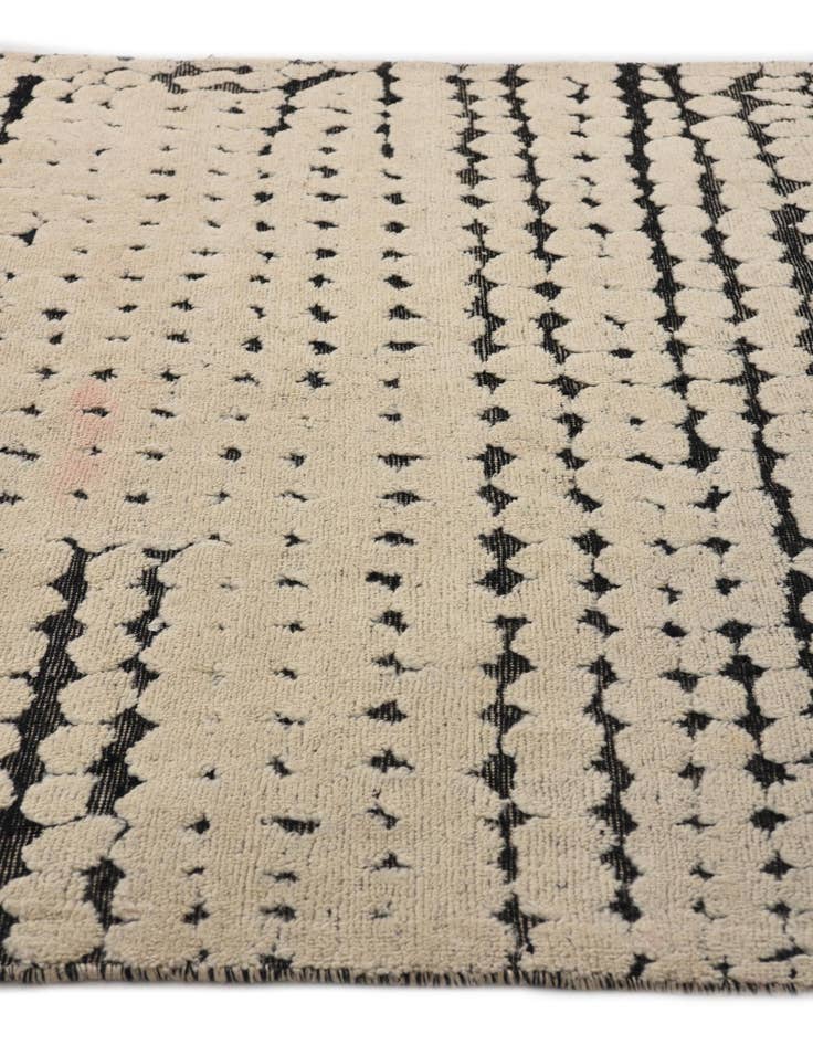 Detail image of  5' 6 x 8' 5  Hand Knotted Moroccan Wool Rug