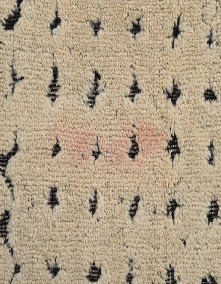 Detail image of  5' 6 x 8' 5  Hand Knotted Moroccan Wool Rug