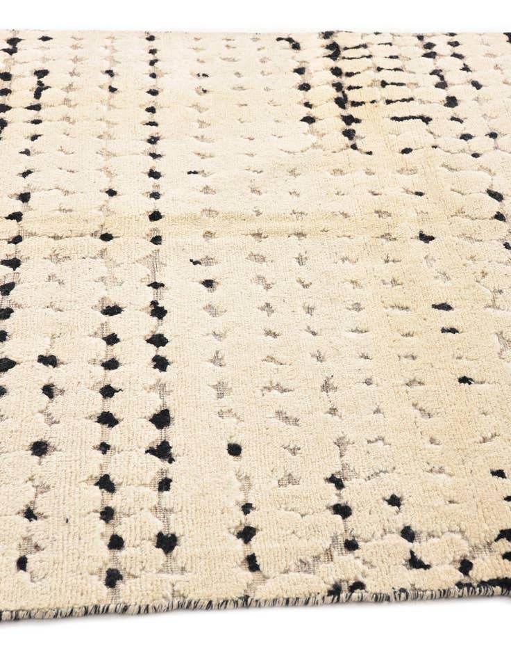 Detail image of  5' 4 x 8' 3  Hand Knotted Moroccan Wool Rug