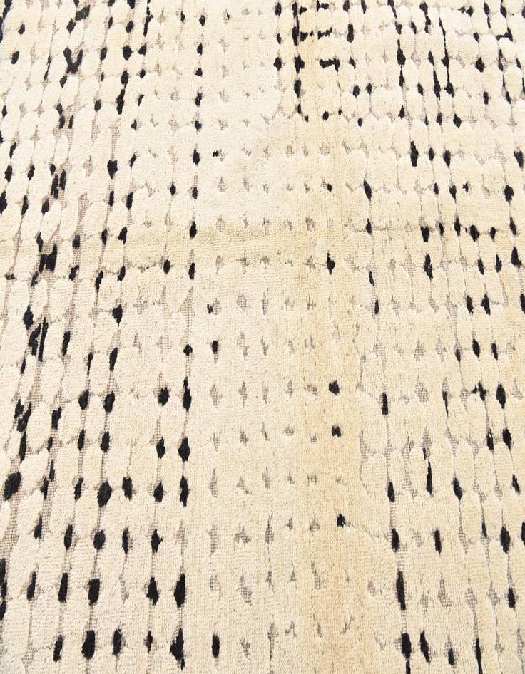 Detail image of  5' 4 x 8' 3  Hand Knotted Moroccan Wool Rug