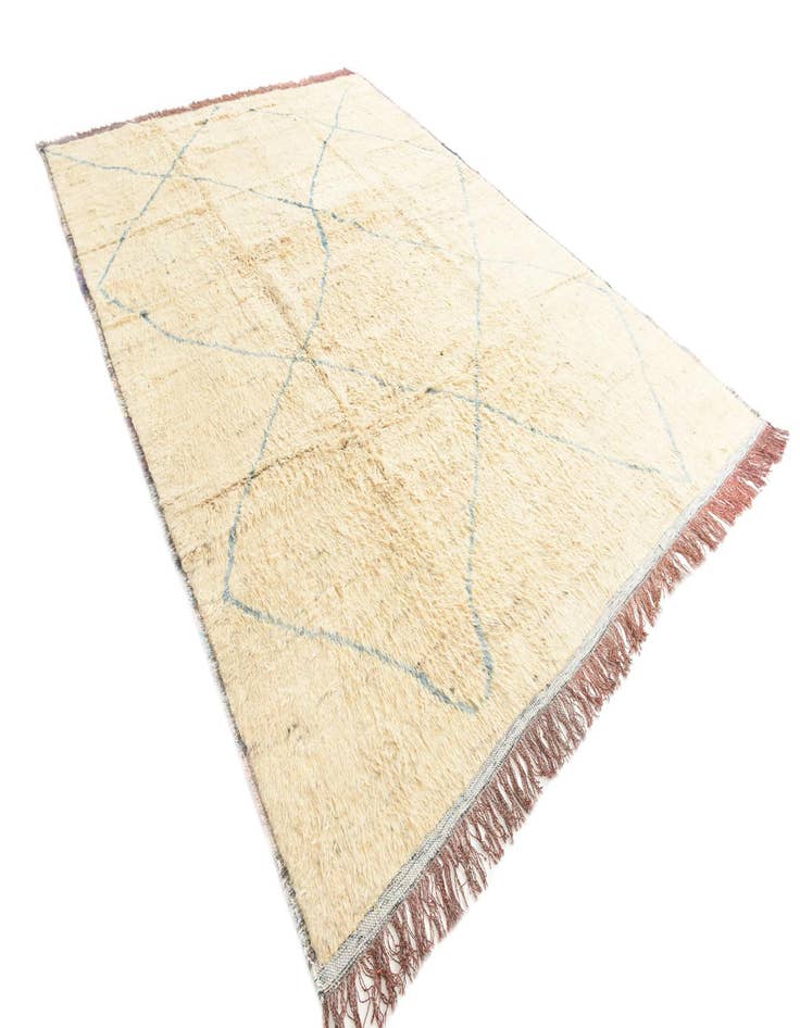 Detail image of  10' x 14' 2  Hand Knotted Moroccan Wool Rug