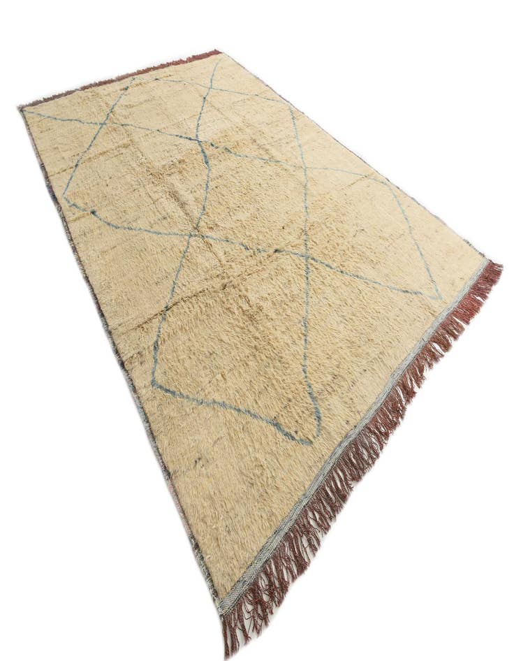 Detail image of  10' x 14' 2  Hand Knotted Moroccan Wool Rug