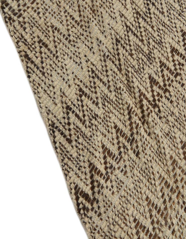 Detail image of  6' 1 x 9' 4  Hand Knotted Moroccan Wool Rug