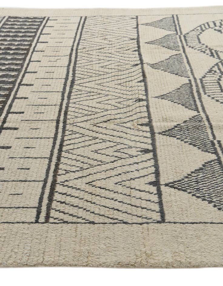Detail image of  8' 1 x 10' 9  Hand Knotted Moroccan Wool Rug