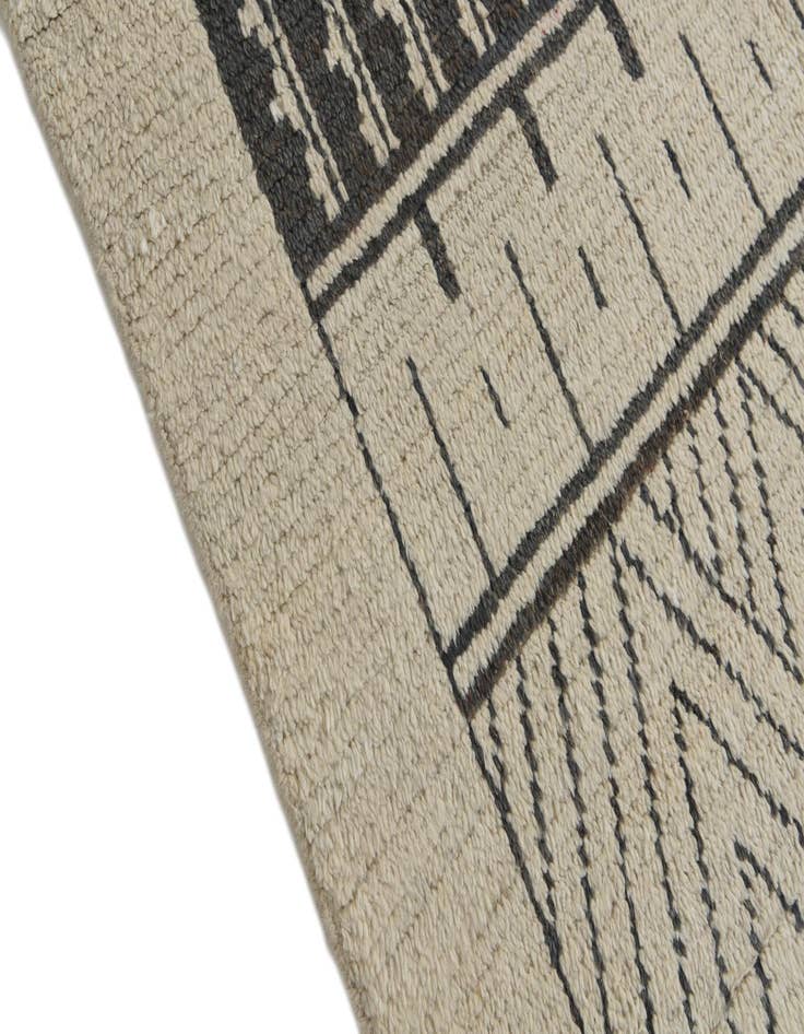 Detail image of  8' 1 x 10' 9  Hand Knotted Moroccan Wool Rug