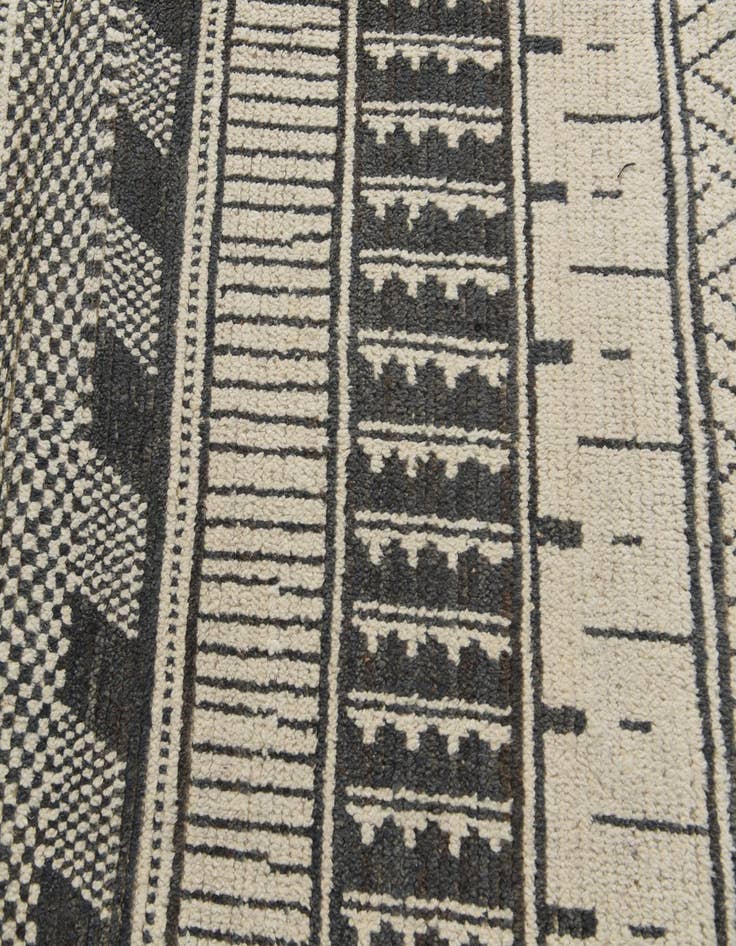 Detail image of  8' 1 x 10' 9  Hand Knotted Moroccan Wool Rug