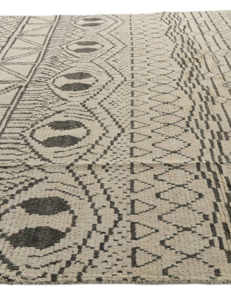 Detail image of  9' x 12' 7  Hand Knotted Moroccan Wool Rug