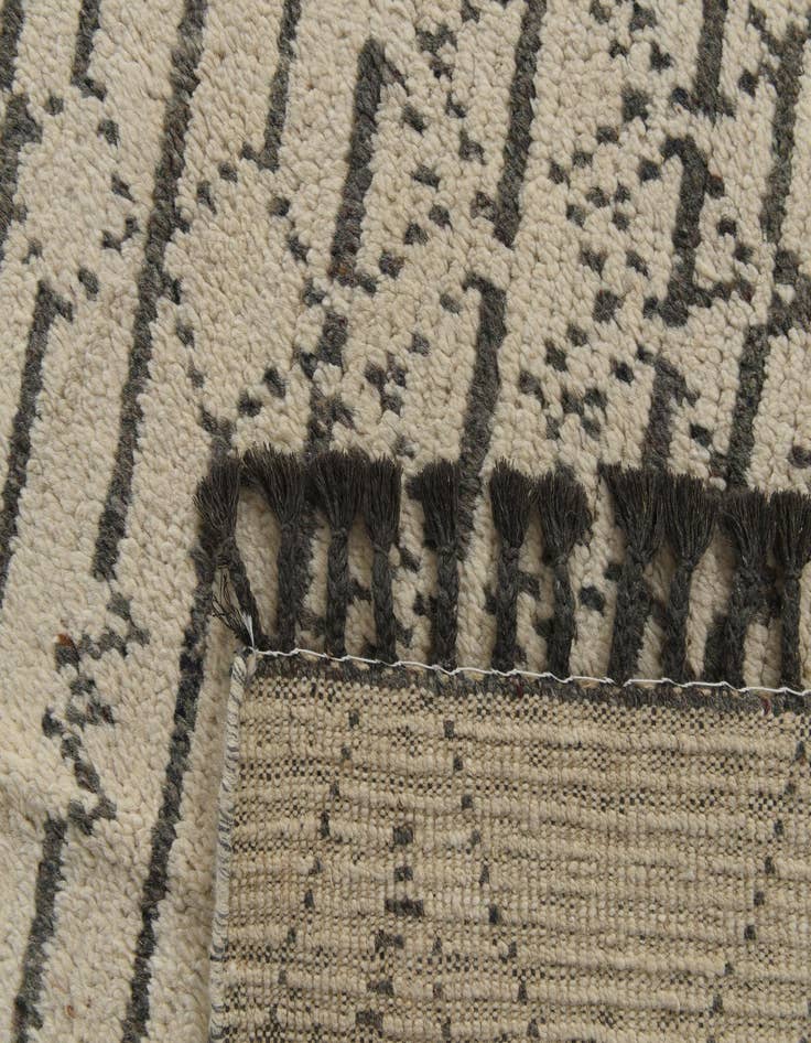 Detail image of  9' x 12' 7  Hand Knotted Moroccan Wool Rug