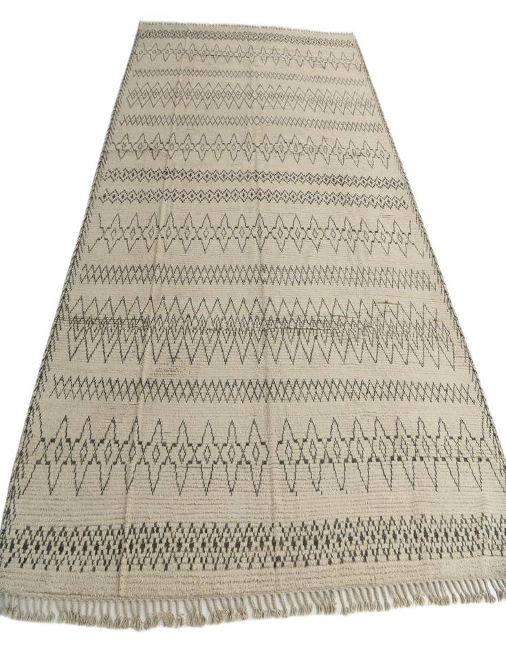 Detail image of  10' 2 x 14'  Hand Knotted Moroccan Wool Rug