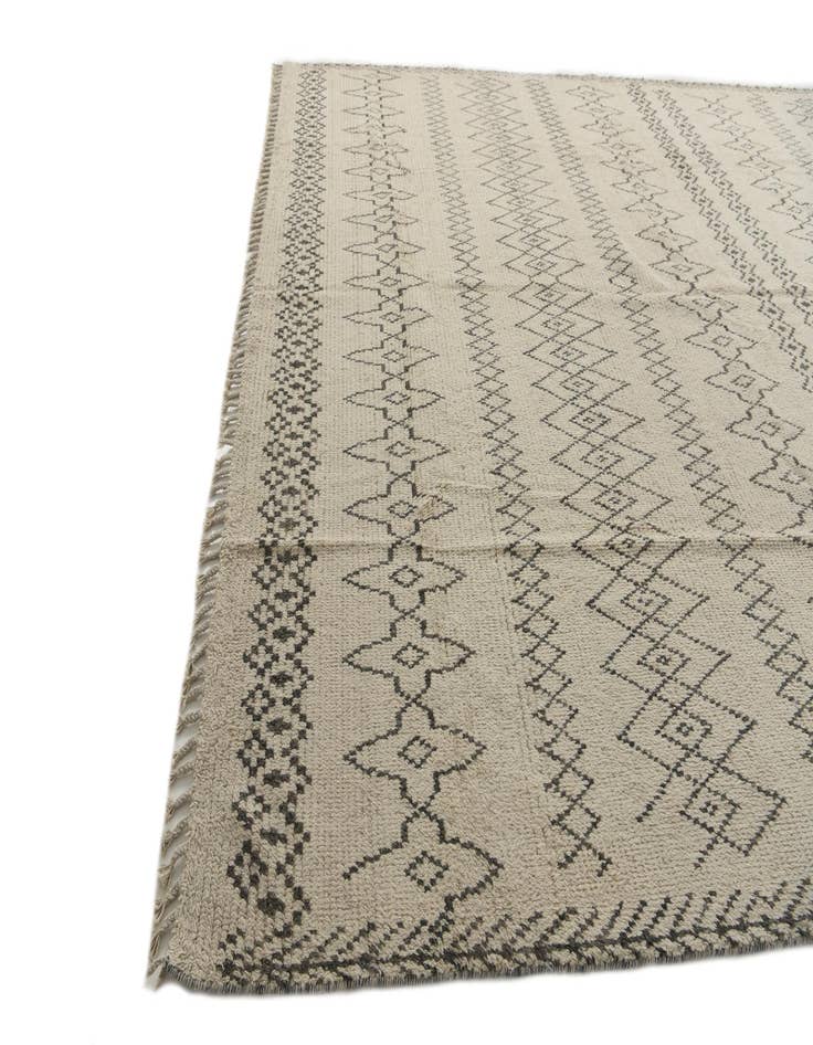 Detail image of  10' 2 x 14'  Hand Knotted Moroccan Wool Rug