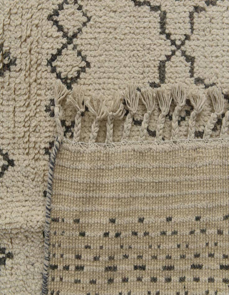Detail image of  10' 2 x 14'  Hand Knotted Moroccan Wool Rug
