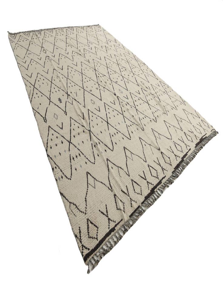 Detail image of  10' 2 x 14' 3  Hand Knotted Moroccan Wool Rug