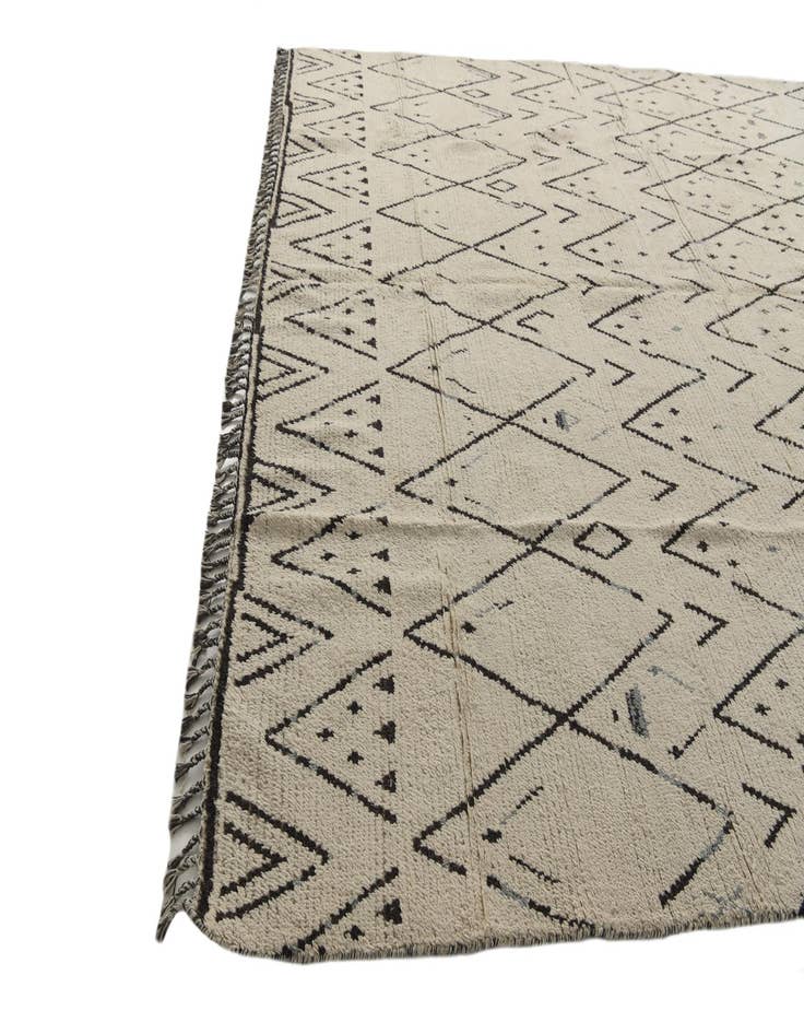 Detail image of  10' 2 x 14' 3  Hand Knotted Moroccan Wool Rug