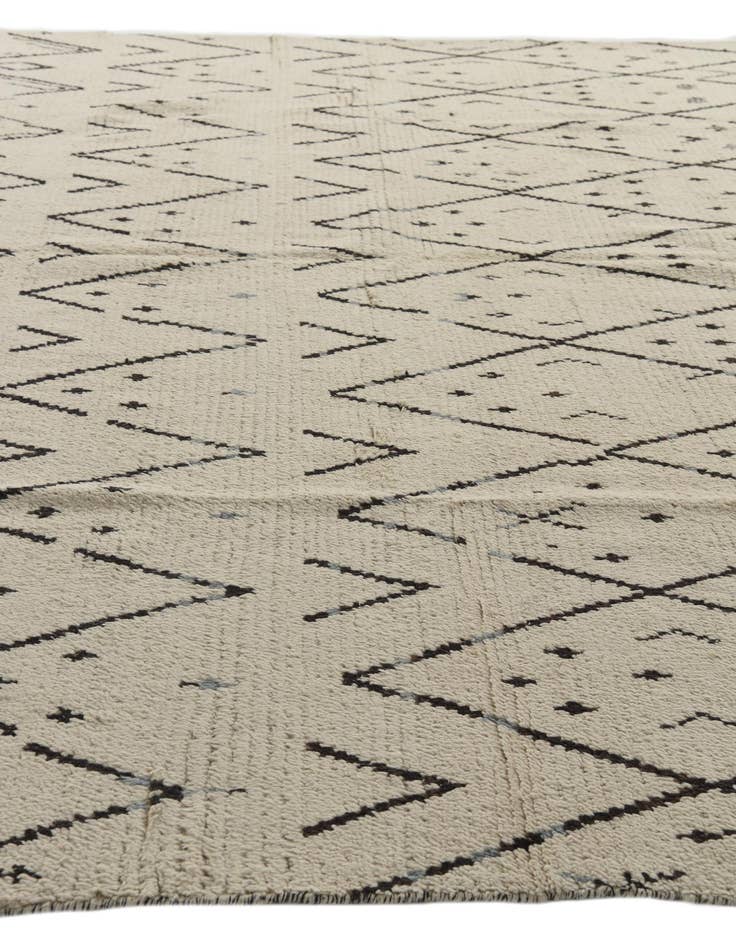 Detail image of  10' 2 x 14' 3  Hand Knotted Moroccan Wool Rug