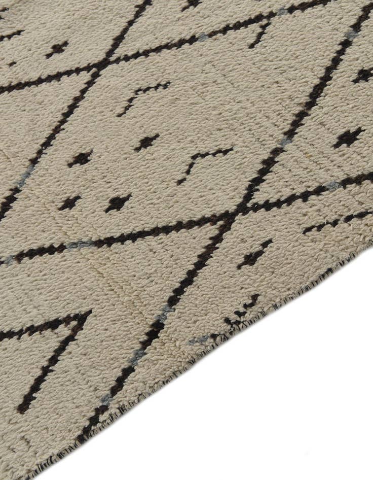 Detail image of  10' 2 x 14' 3  Hand Knotted Moroccan Wool Rug