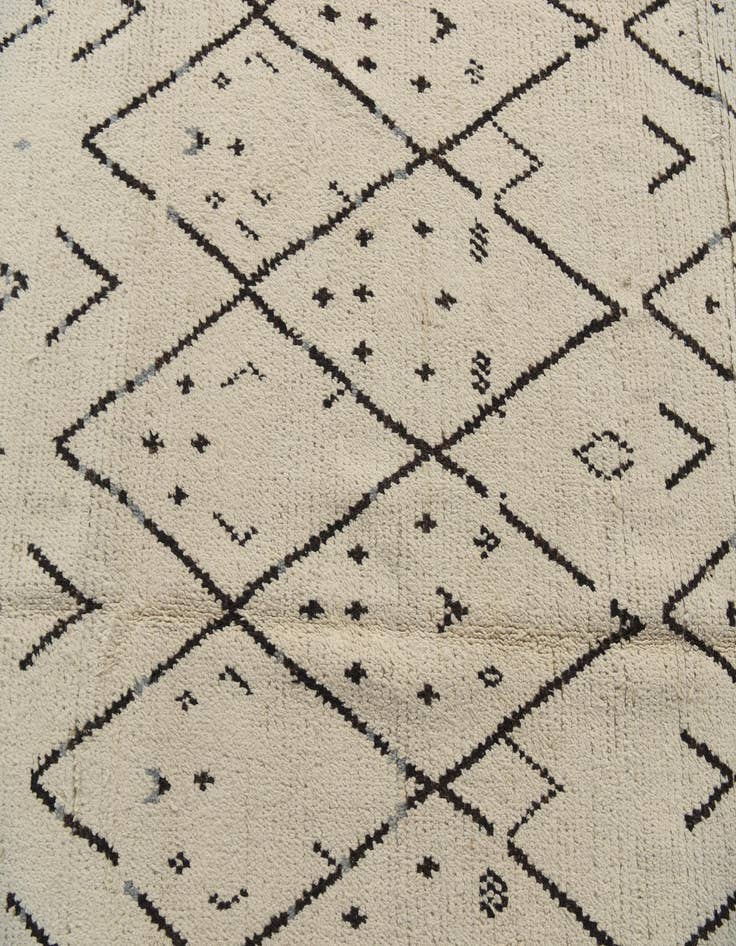 Detail image of  10' 2 x 14' 3  Hand Knotted Moroccan Wool Rug