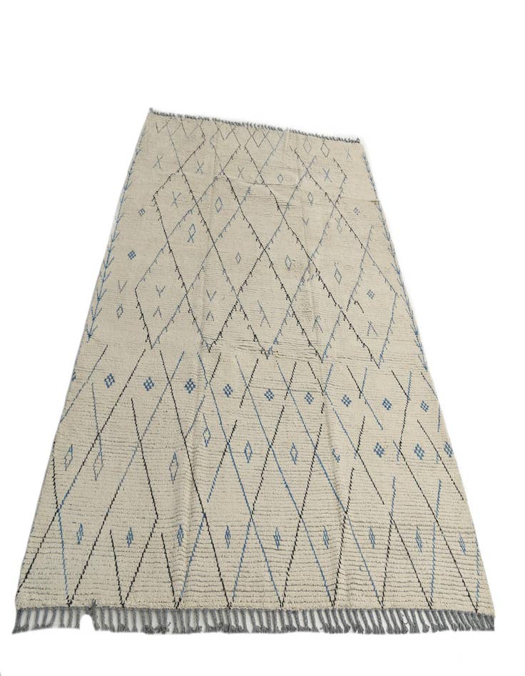 Detail image of  8' 1 x 10' 1  Hand Knotted Moroccan Wool Rug