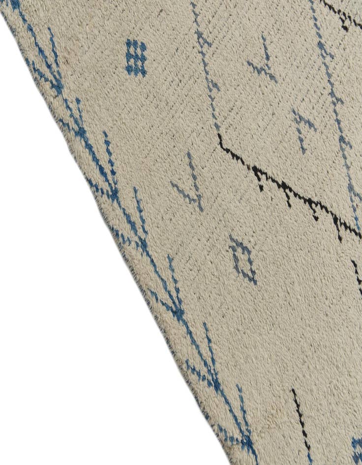 Detail image of  8' 1 x 10' 1  Hand Knotted Moroccan Wool Rug