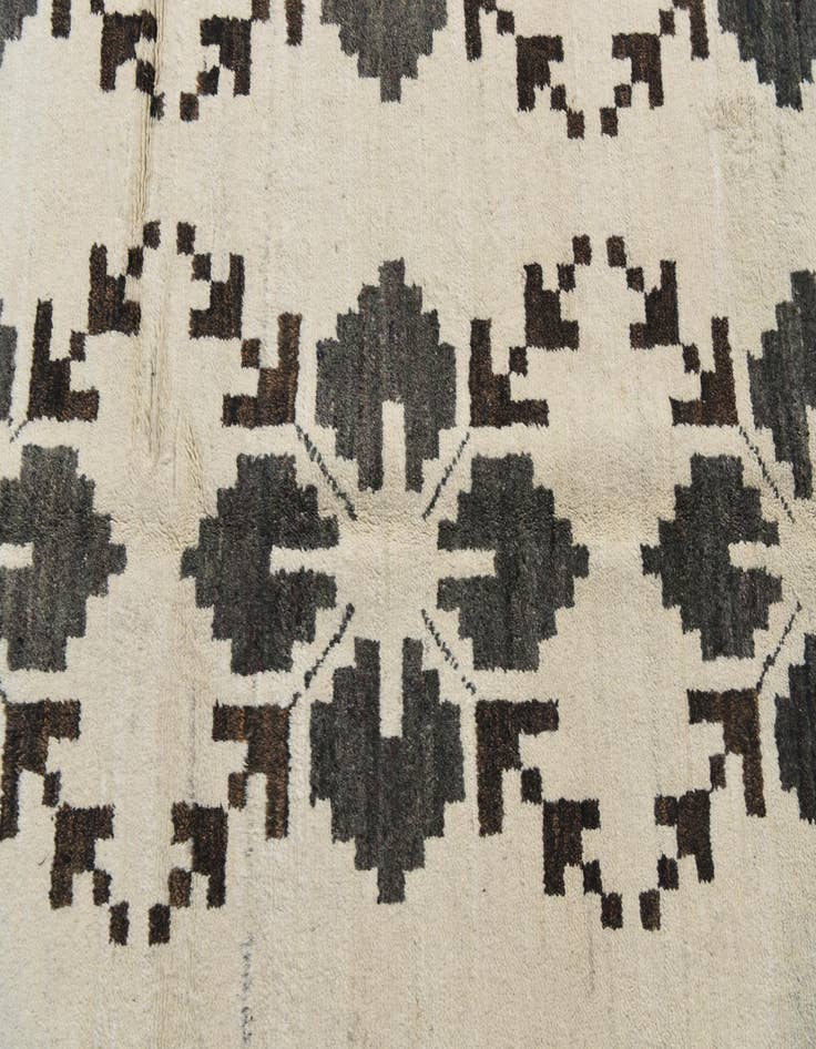 Detail image of  5' 9 x 8'  Hand Knotted Moroccan Wool Rug