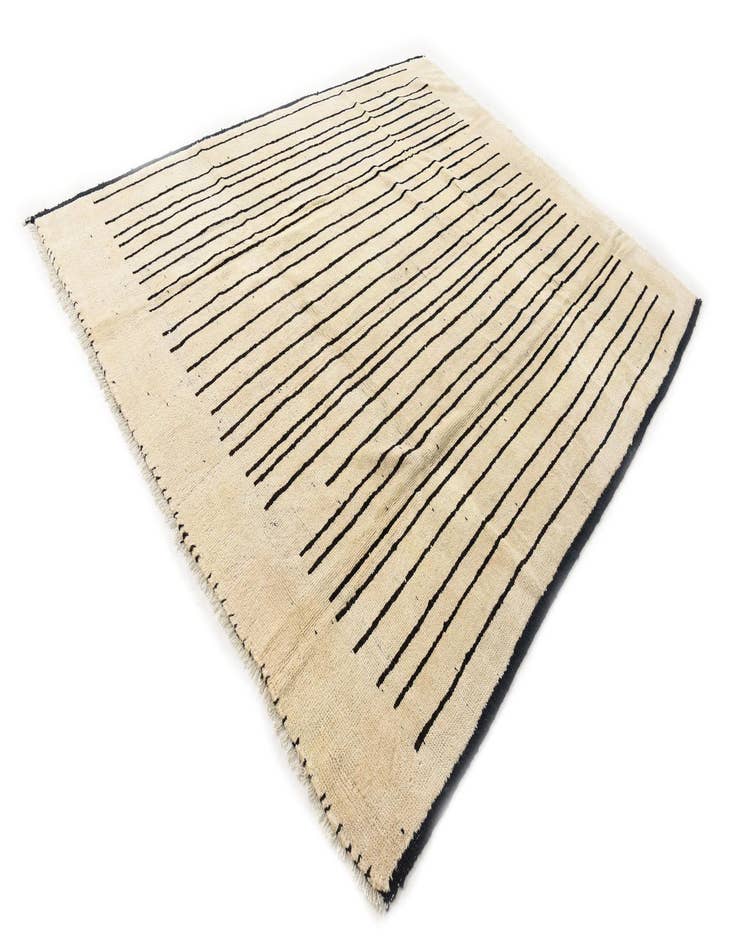 Detail image of 8' 2 x 10' Hand Knotted Moroccan Wool Rug