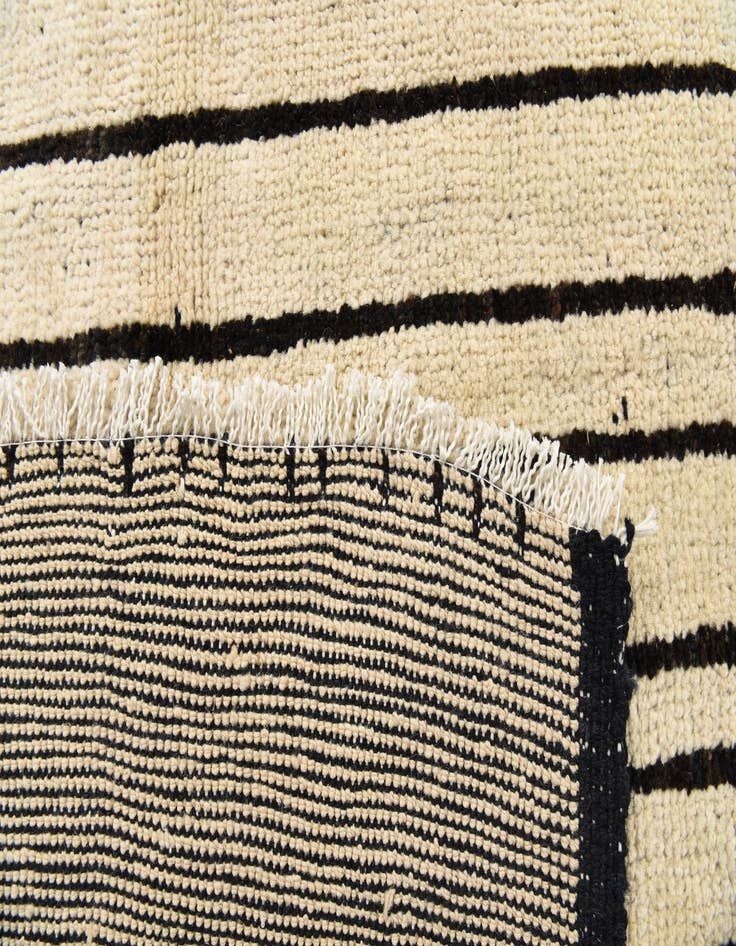 Detail image of 8' 2 x 10' Hand Knotted Moroccan Wool Rug