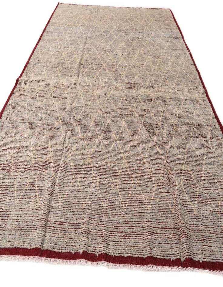 Detail image of  9' 3 x 13'  Hand Knotted Moroccan Wool Rug