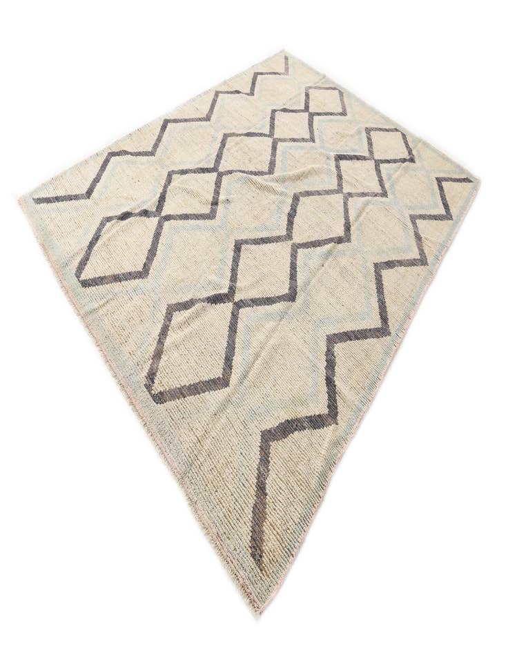 Detail image of  7' 9 x 10' 2  Hand Knotted Moroccan Wool Rug