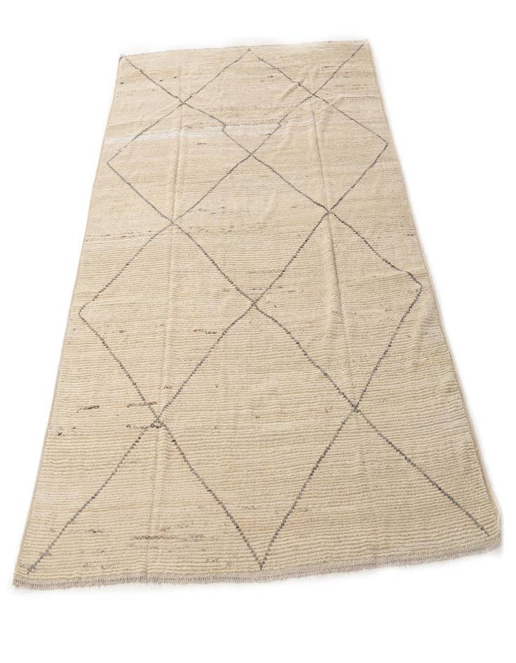 Detail image of  7' 10 x 9' 9  Hand Knotted Moroccan Wool Rug