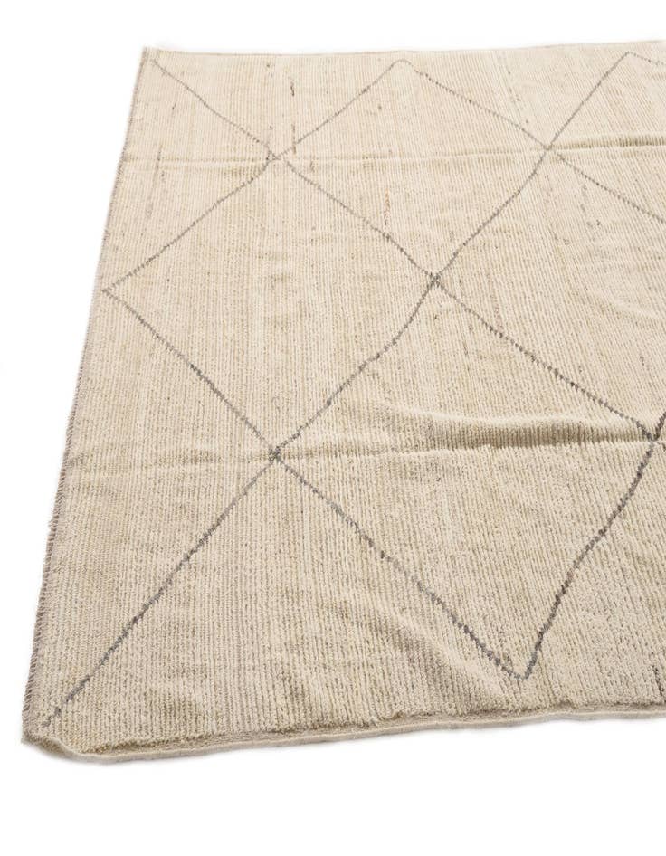 Detail image of  7' 10 x 9' 9  Hand Knotted Moroccan Wool Rug