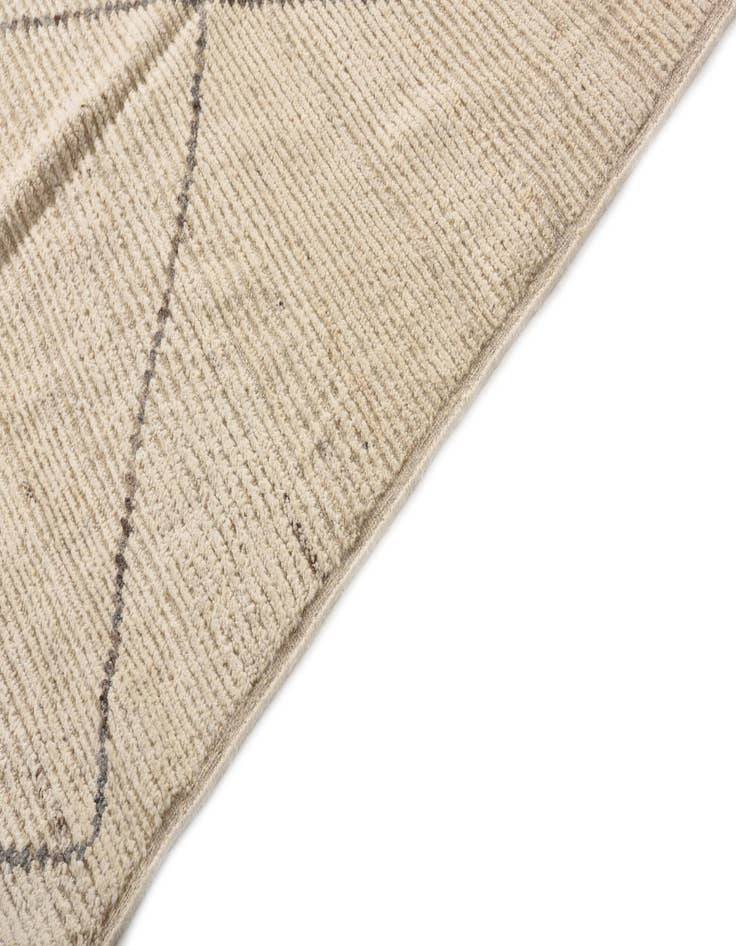 Detail image of  7' 10 x 9' 9  Hand Knotted Moroccan Wool Rug