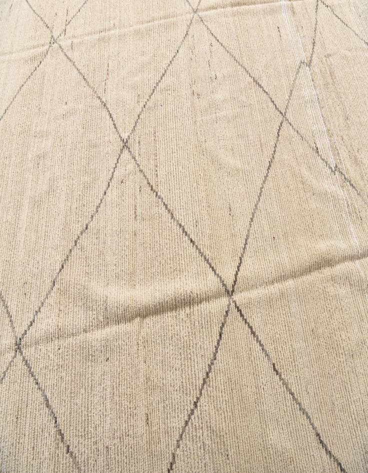 Detail image of  7' 10 x 9' 9  Hand Knotted Moroccan Wool Rug