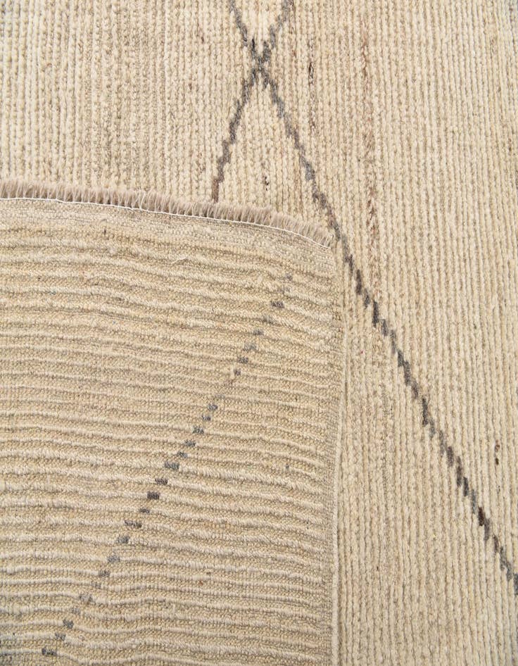 Detail image of  7' 10 x 9' 9  Hand Knotted Moroccan Wool Rug