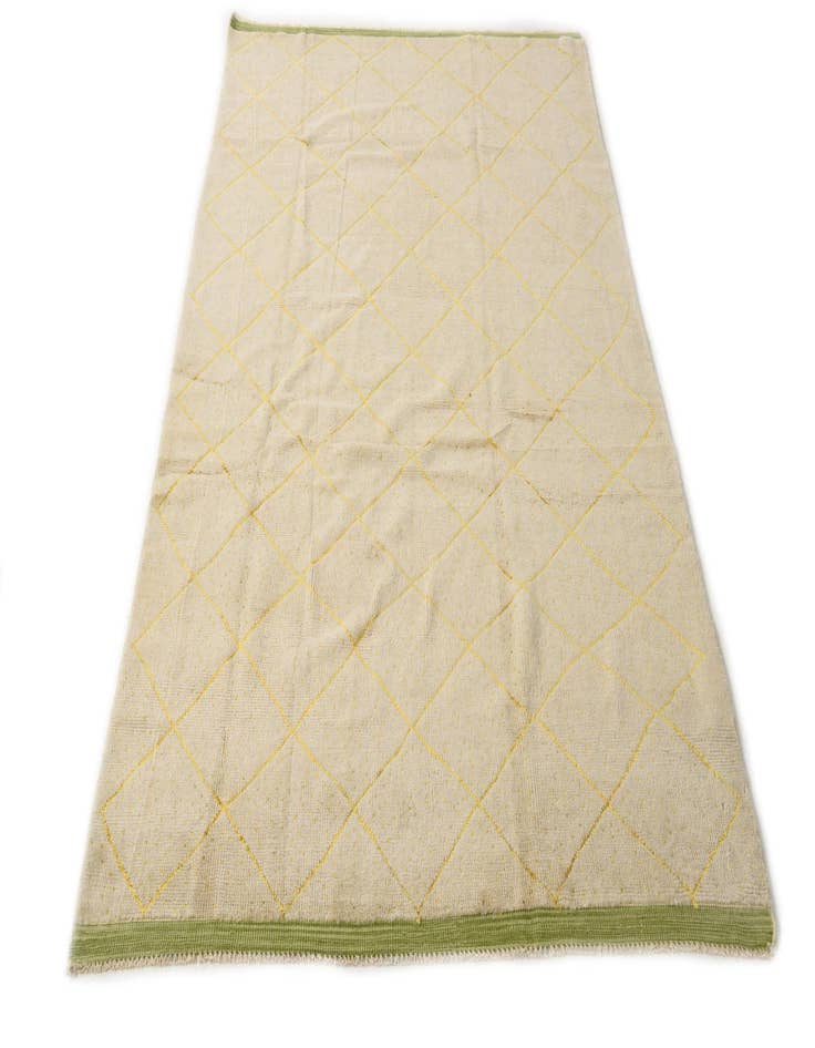 Detail image of  6' 4 x 10' 3  Hand Knotted Moroccan Wool Rug