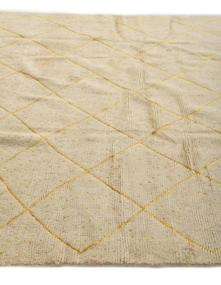 Detail image of  6' 4 x 10' 3  Hand Knotted Moroccan Wool Rug