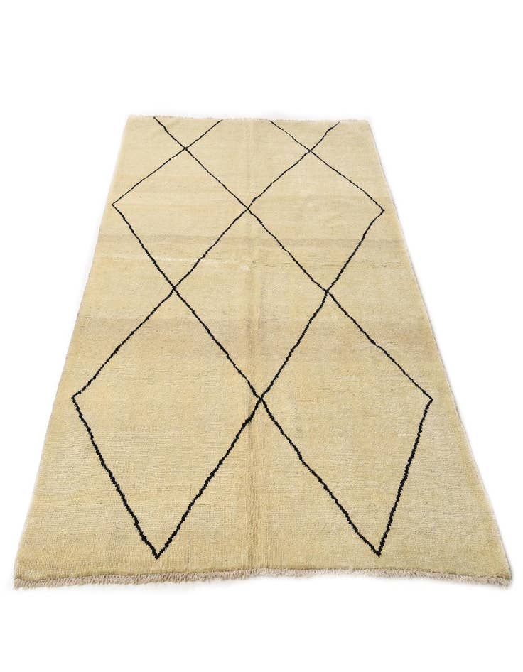 Detail image of  5' 9 x 8' 4  Hand Knotted Moroccan Wool Rug