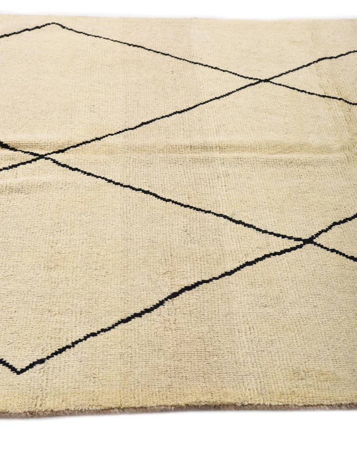 Detail image of  5' 9 x 8' 4  Hand Knotted Moroccan Wool Rug