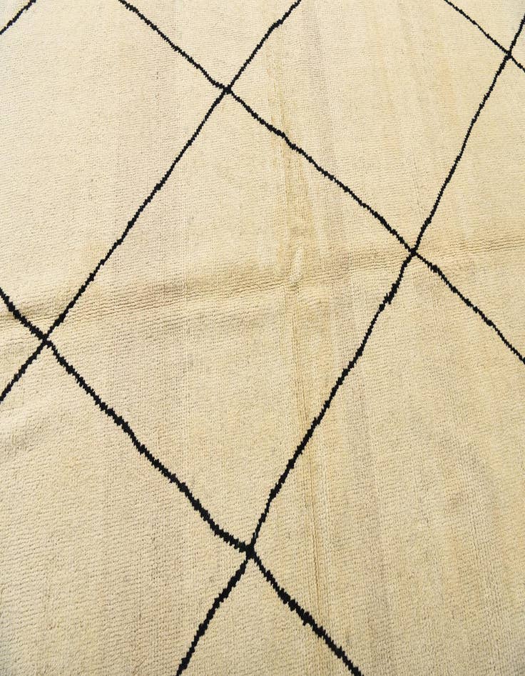 Detail image of  5' 9 x 8' 4  Hand Knotted Moroccan Wool Rug