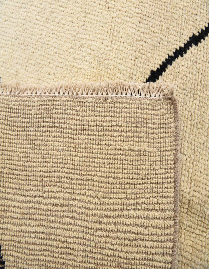 Detail image of  5' 9 x 8' 4  Hand Knotted Moroccan Wool Rug