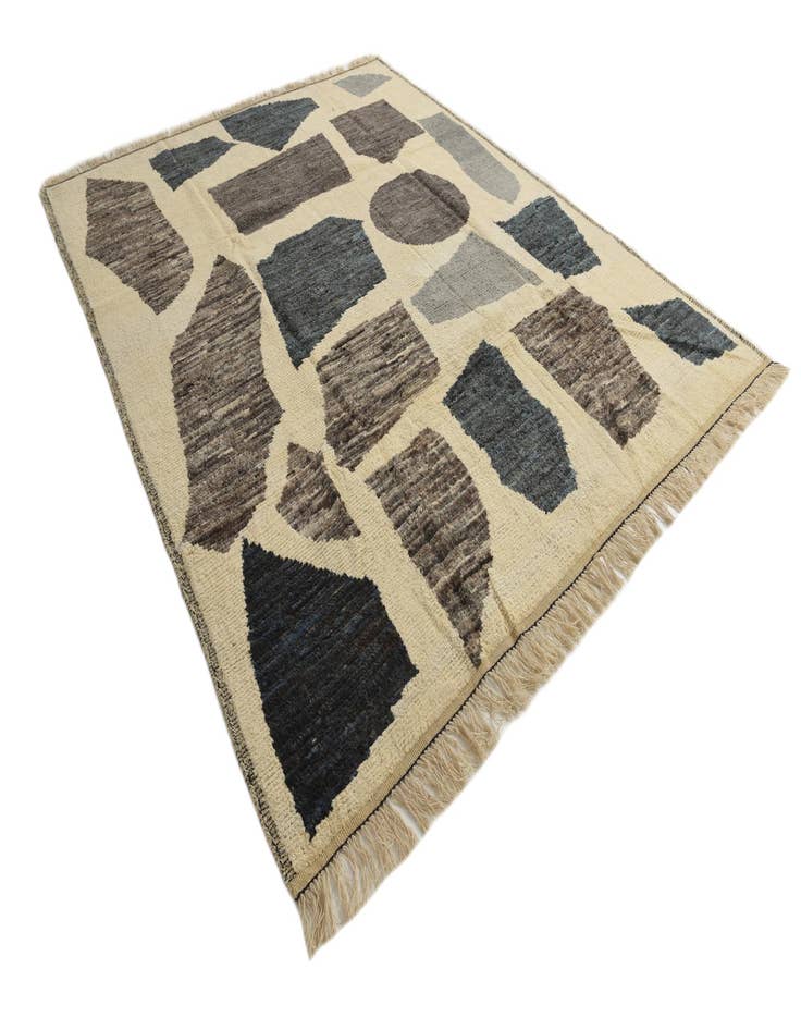 Detail image of  8' 4 x 10' 4  Hand Knotted Moroccan Wool Rug