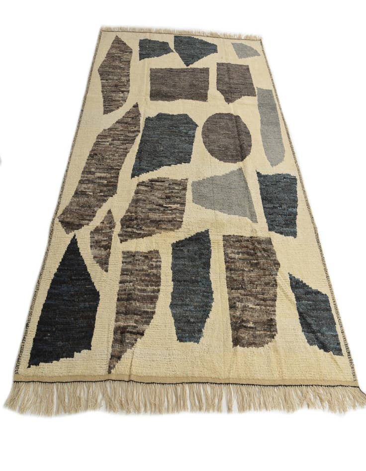 Detail image of  8' 4 x 10' 4  Hand Knotted Moroccan Wool Rug