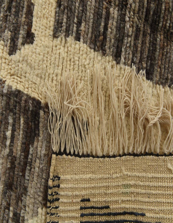 Detail image of  8' 4 x 10' 4  Hand Knotted Moroccan Wool Rug