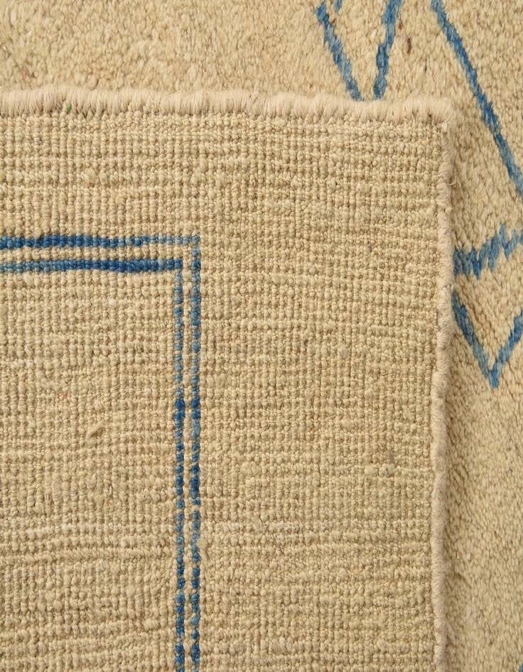 Detail image of  6' 9 x 9' 7  Hand Knotted Moroccan Wool Rug