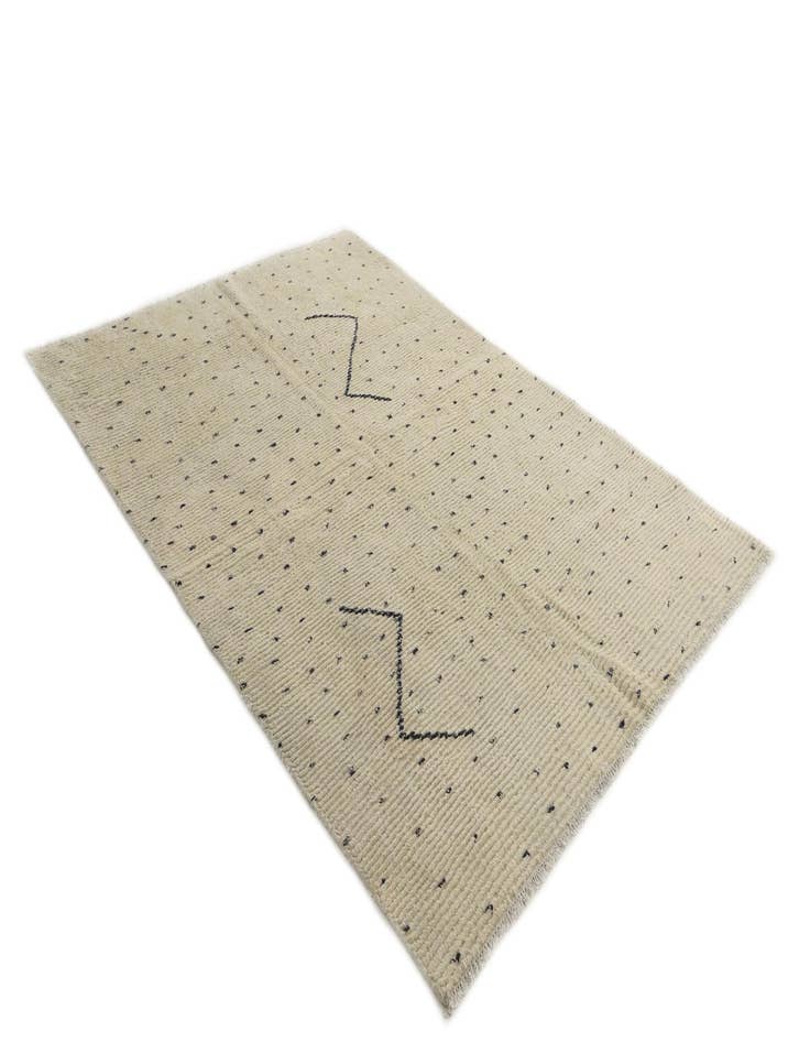 Detail image of  5' 7 x 7' 9  Hand Knotted Moroccan Wool Rug