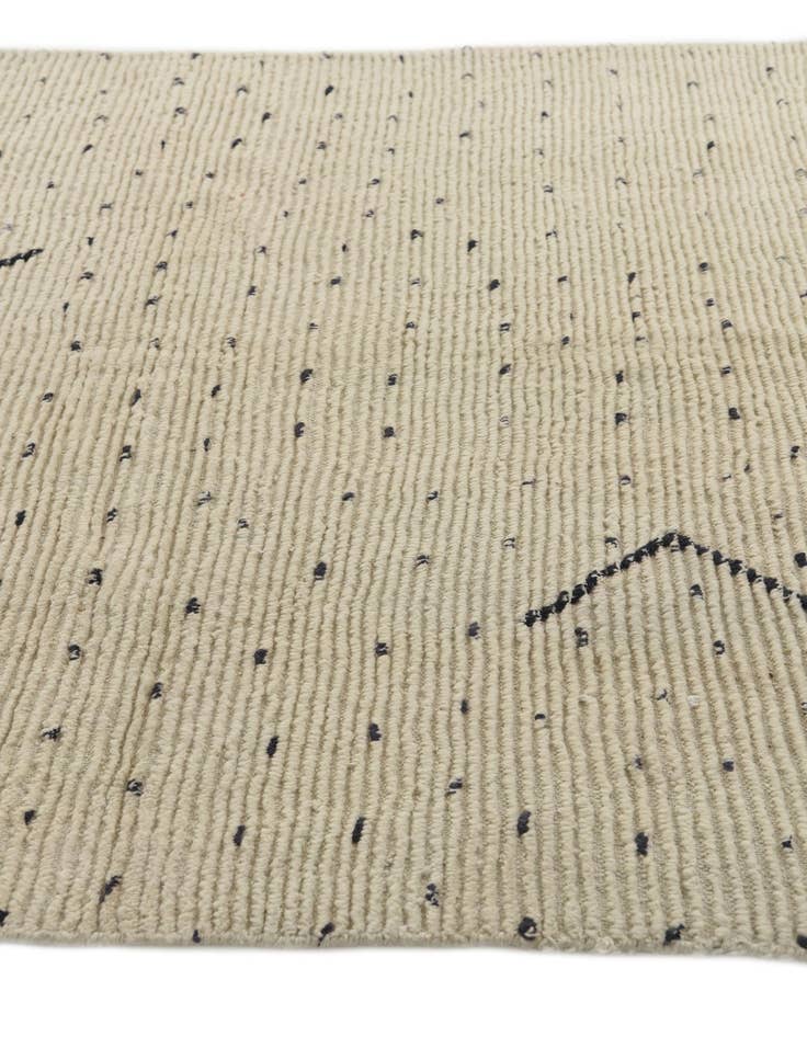 Detail image of  5' 7 x 7' 9  Hand Knotted Moroccan Wool Rug