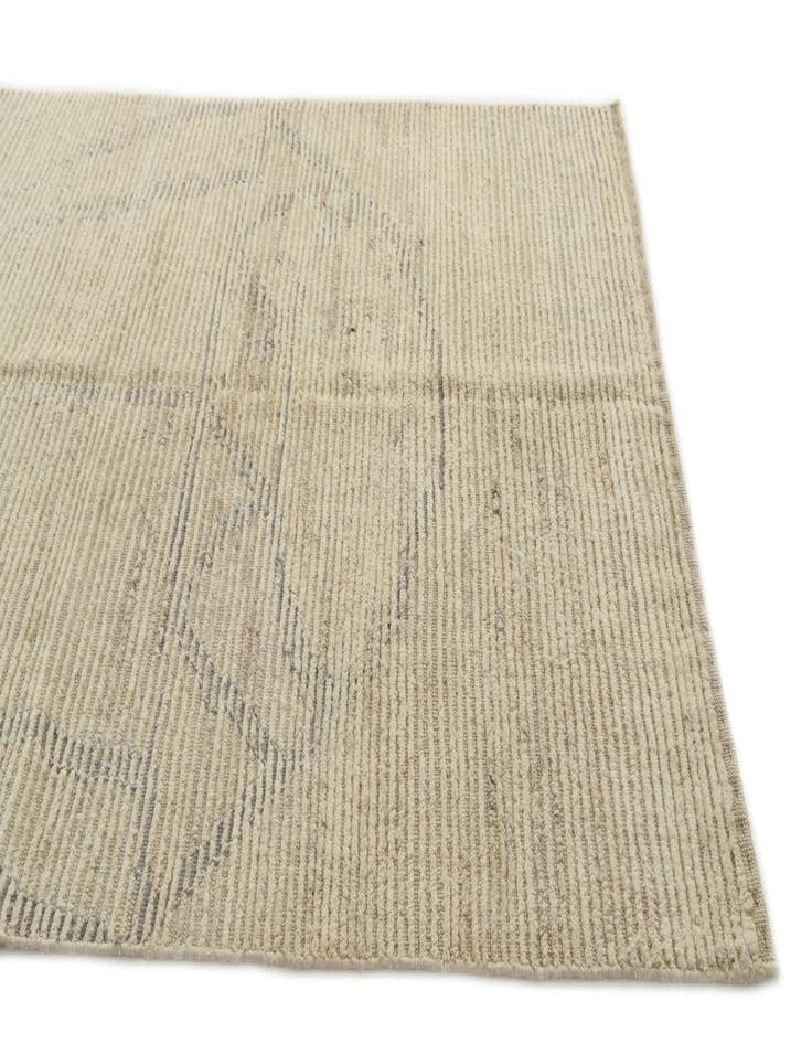 Detail image of  5' 7 x 8'  Hand Knotted Moroccan Wool Rug