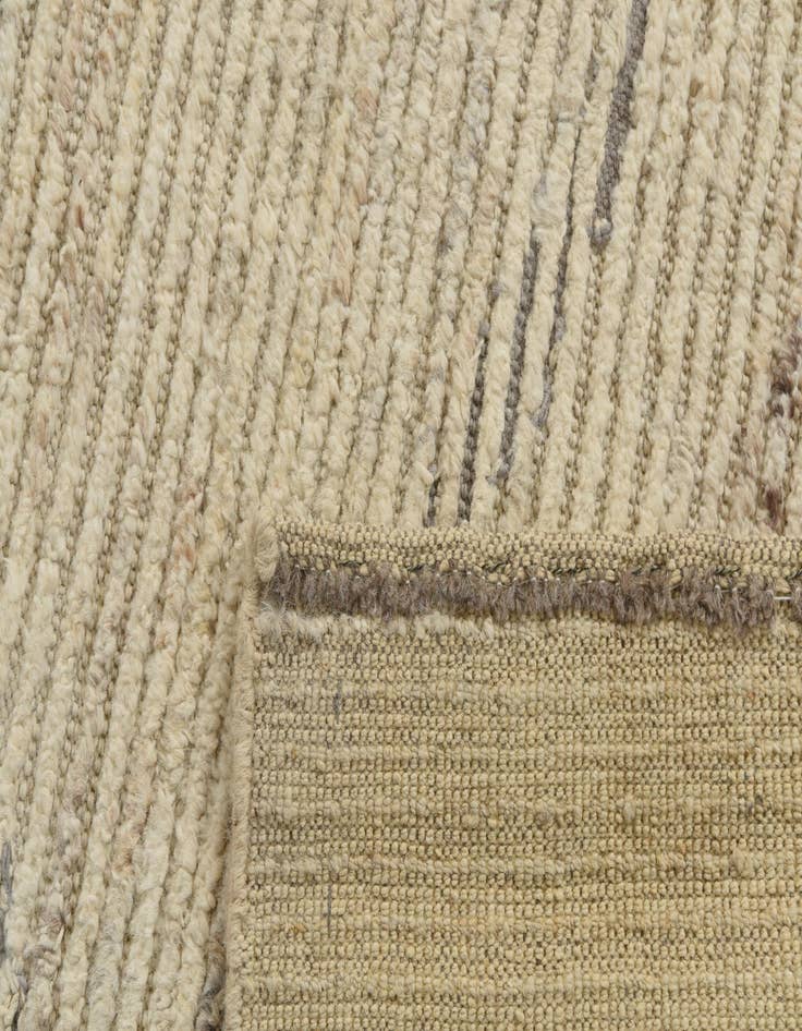 Detail image of  5' 7 x 8'  Hand Knotted Moroccan Wool Rug
