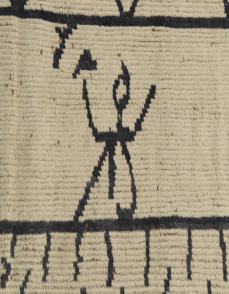 Detail image of  8' 4 x 10' 1  Hand Knotted Moroccan Wool Rug