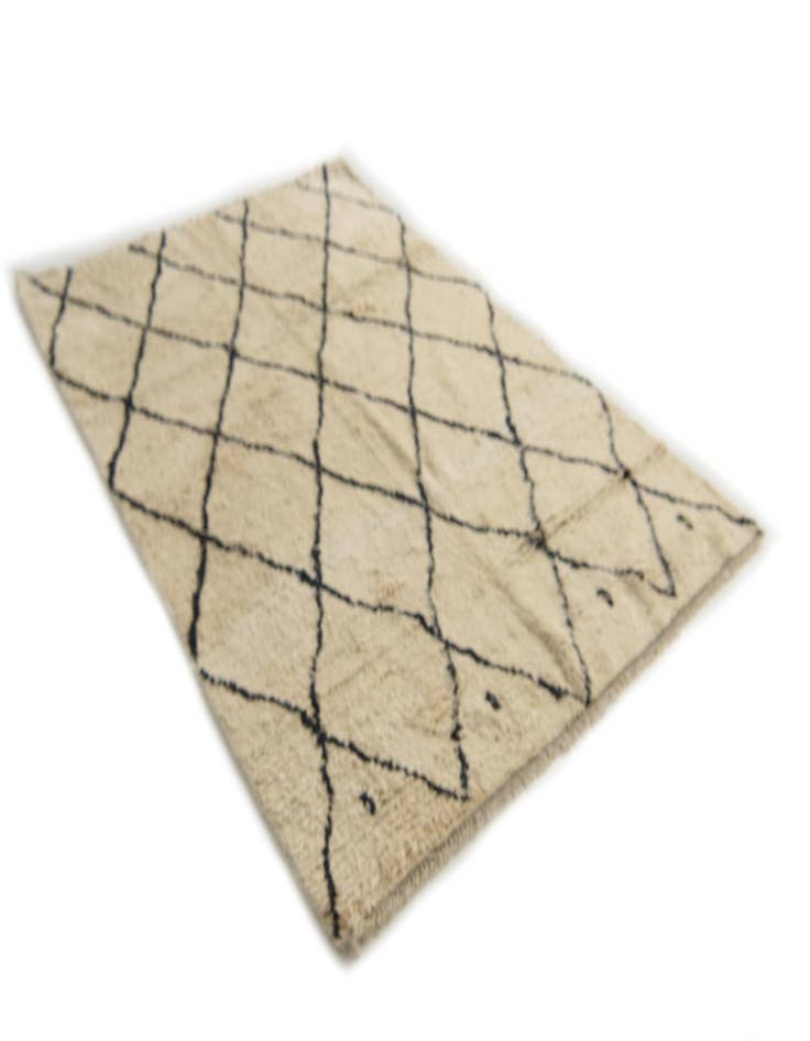 Detail image of  5' 5 x 8' 1  Hand Knotted Moroccan Wool Rug